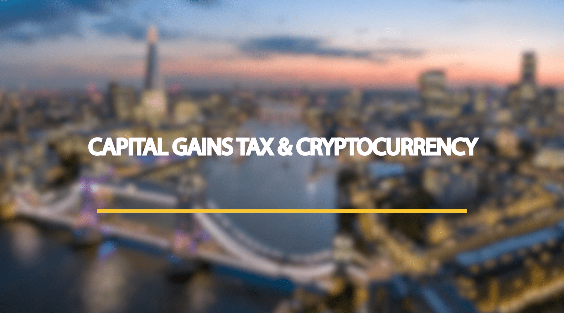 capital gains tax & cryptocurrency