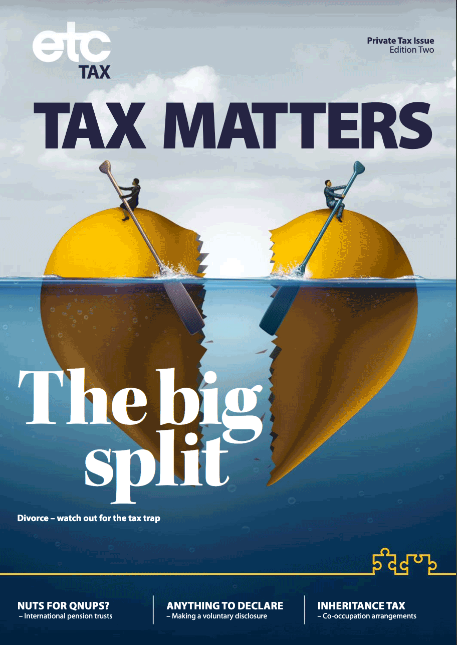 Tax Matters: The Big Split