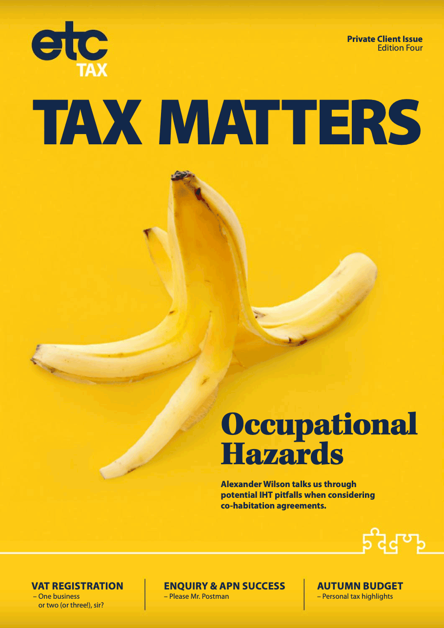 Tax Matters: Occupational Hazards (banana peel)
